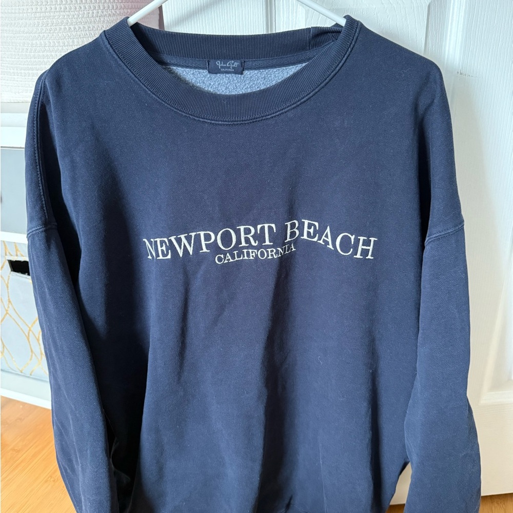 Navy Newport Beach Sweatshirt